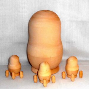 Blank DIY Babushka Dynasty 13-set raw plain unpainted Unfinished Montessori DIY  BLANK  Babushka Matryoshka nesting Doll Babooshki Babushkas