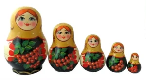 Nolinsk Cream berry Babushka Babushka Matryoshka nesting Doll Babooshki Babushkas Classic Village Traditional