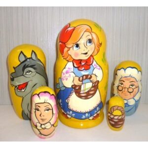 Red Riding Hood Cartoon Style yellow