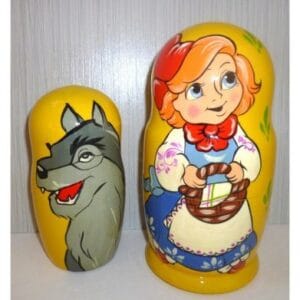 Red Riding Hood Cartoon Style yellow
