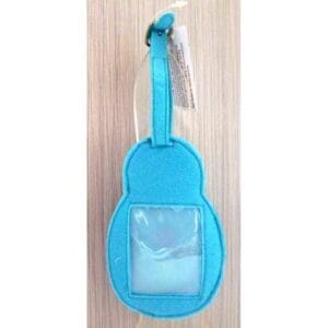 Luggage tag blue scarf nesting Doll Babooshki s
