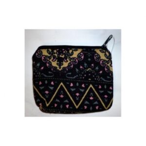 Coin purse (zipper) black nesting Doll Babooshki s