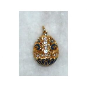 Imperial Finift' pendant in dark blue