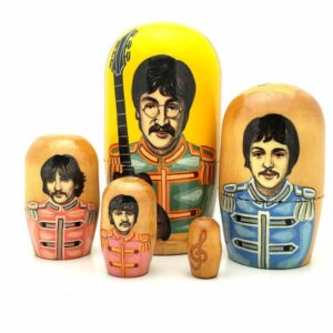 Beatles - Sgt Pepper's LARGE Babushka Matryoshka nesting Doll Babooshki Babushkas