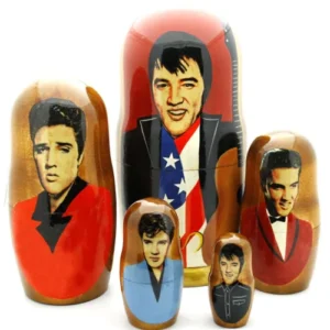 Elvis Presley with guitar Large Babushka Matryoshka nesting Doll Babooshki Babushkas