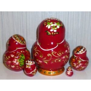 Vicki in red with white flowers