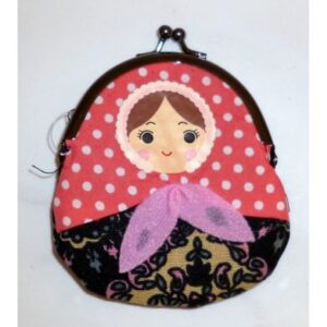 Coin purse Babushka in black
