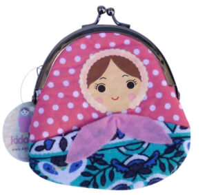 Coin purse Babushka in blue Babushka Matryoshka Doll Babooshki Babushkas