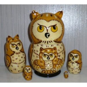 Funny light brown Owl small