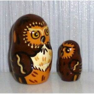 Funny dark bown Owl small