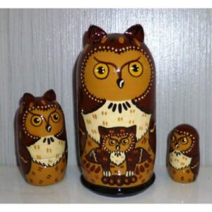 Albert the Owl dark brown small