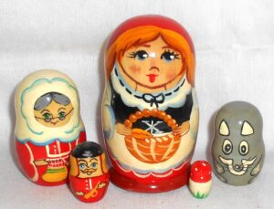 Red Riding Hood 2 small Babushka
