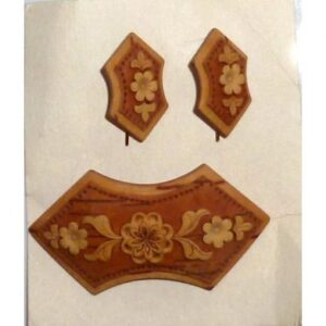 Birch Bark set (earrings + broach)