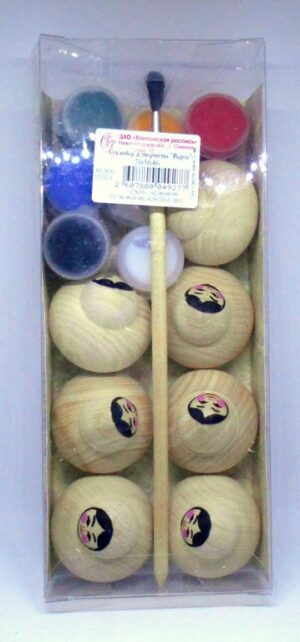DIY Kit with 7 singles babushkas raw plain unpainted Unfinished Montessori blank