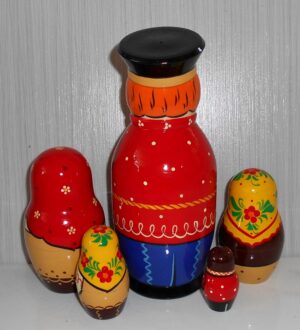 Nolinsk Village Family Musician Family 5-set nesting Doll Babooshki s Classic Village Traditional