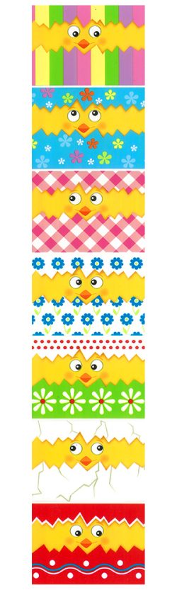 7  Funny Chickens, Easter Egg Shrinking Wraps - 3