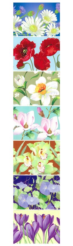 7 Florals Tulips  , Easter Egg Shrinking Wraps - 3