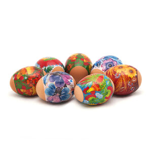 7 set Roosters and  chickens , Easter Egg Shrinking Wraps - 3