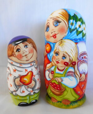 Tatiana with Fruits nesting Doll Babooshki s