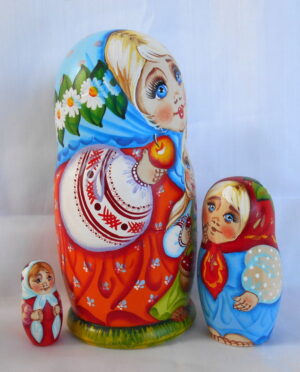 Tatiana with Fruits nesting Doll Babooshki s