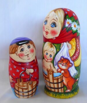 Tatiana bath time nesting Doll Babooshki s