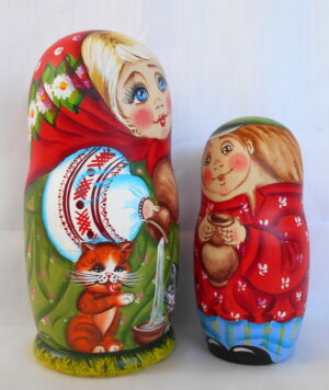 Tatiana, Cats & Milk nesting Doll Babooshki s