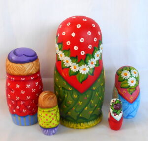 Tatiana with milk jar nesting Doll Babooshki s