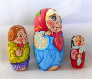 Tatiana with milk jar nesting Doll Babooshki s