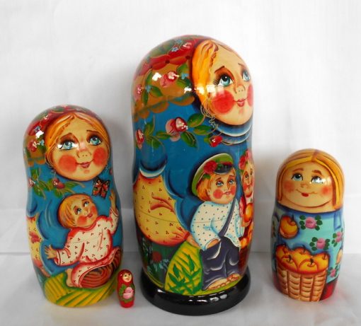 Alena With Siblings 7-set Babushka Matryoshka Nesting Doll Babooshki ...