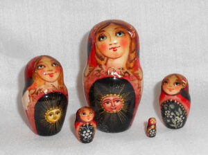 GIANT Tsar Saltan tale 10-set nesting Doll Babooshki s