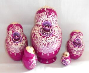 Bride dress Large nesting Doll Babooshki s