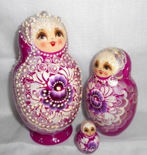 Bride dress Large nesting Doll Babooshki s