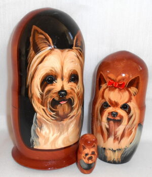 Yorkshire Terrier nesting Doll Babooshki s