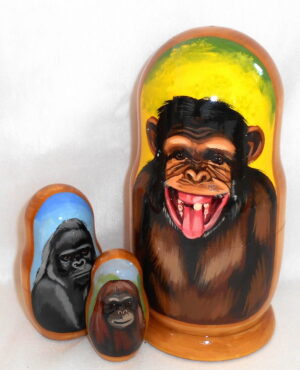 Monkey nesting Doll Babooshki s