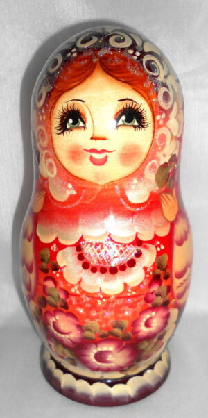 Lucy in pearly dress nesting Doll Babooshki s