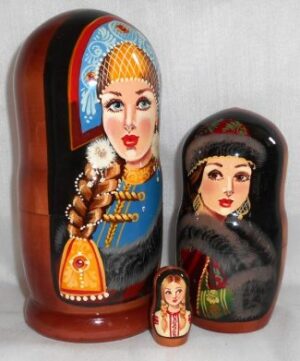 Princess nesting Doll Babooshki s