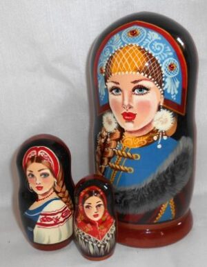Princess nesting Doll Babooshki s