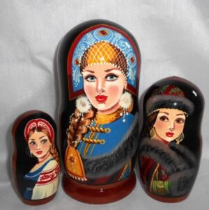 Princess nesting Doll Babooshki s
