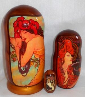 Alphonse Mucha – Summer nesting Doll Babooshki s