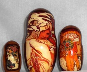 Alphonse Mucha – Summer nesting Doll Babooshki s