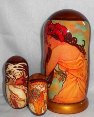 Alphonse Mucha – Summer nesting Doll Babooshki s