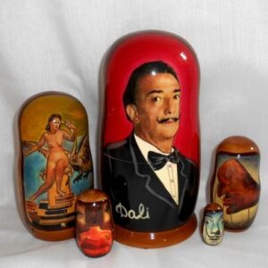 Salvador Dali - paintings Babushka  Babushka Matryoshka nesting Doll  Babooshki Babushkas