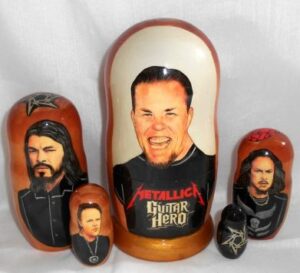 Metallica Babushka Matryoshka nesting Doll Babooshki Babushkas