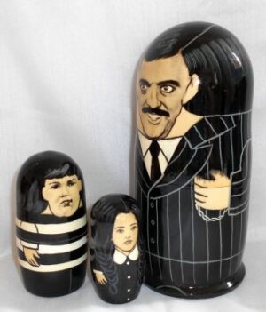 Addams Family nesting Doll Babooshki s