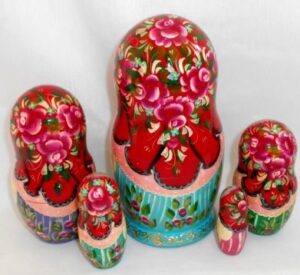 Tsar Saltan tale nesting Doll Babooshki s