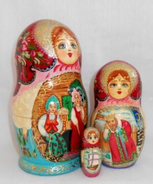 Tsar Saltan tale nesting Doll Babooshki s