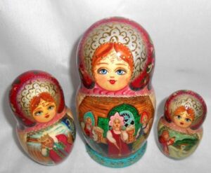 Tsar Saltan tale nesting Doll Babooshki s