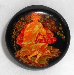Lacquered box Snowmaiden tale (Lel' with flute)
