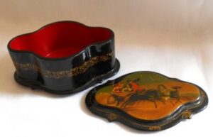 Lacquered box Summer Troyka - 3