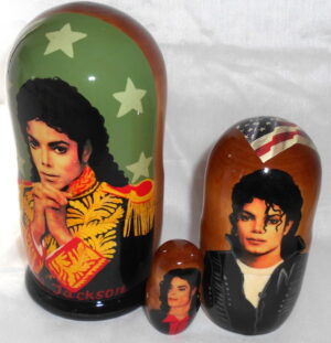 Michael Jackson Green nesting Doll Babooshki s